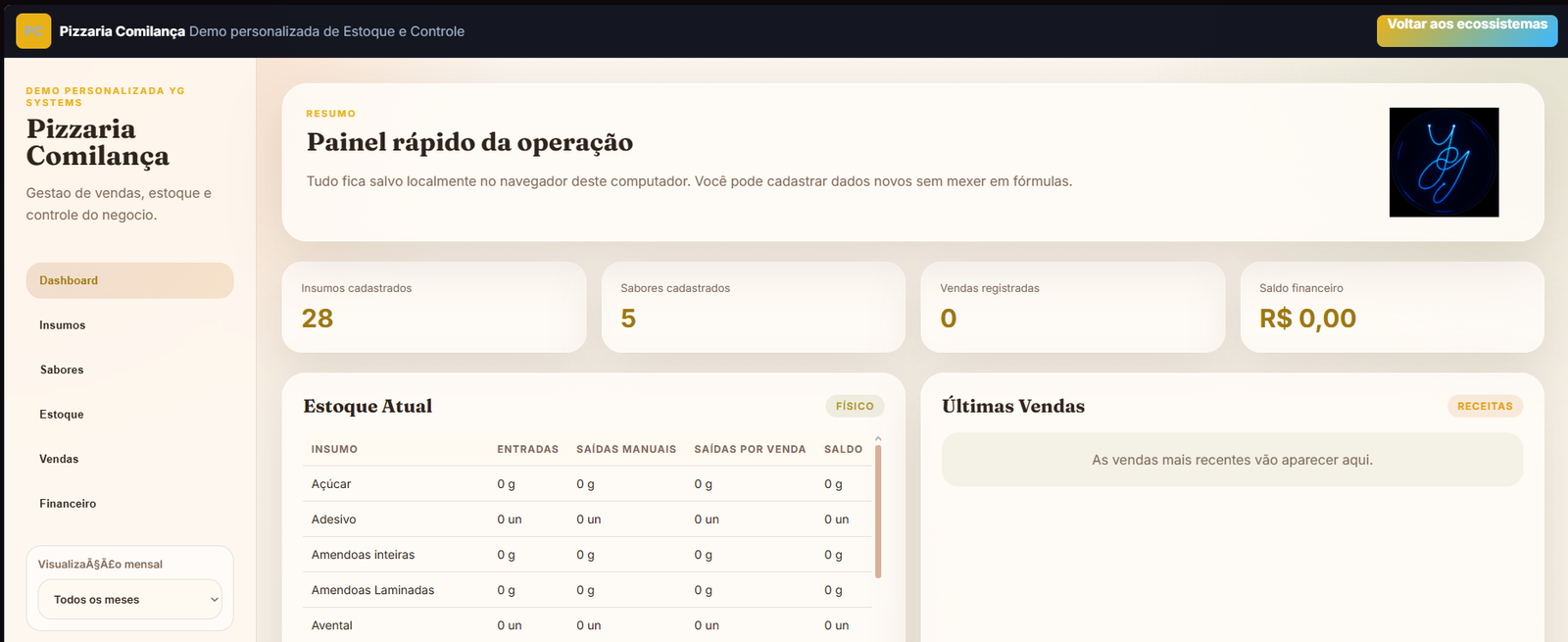 Prévia do YG Estoque e Controle